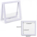 boîte présentation bijoux noir blanc contemporaine mat clips grille tailles différentes