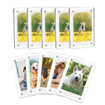 cadres photo magnétiques transparents acrylique moderne pack 6cm 9cm