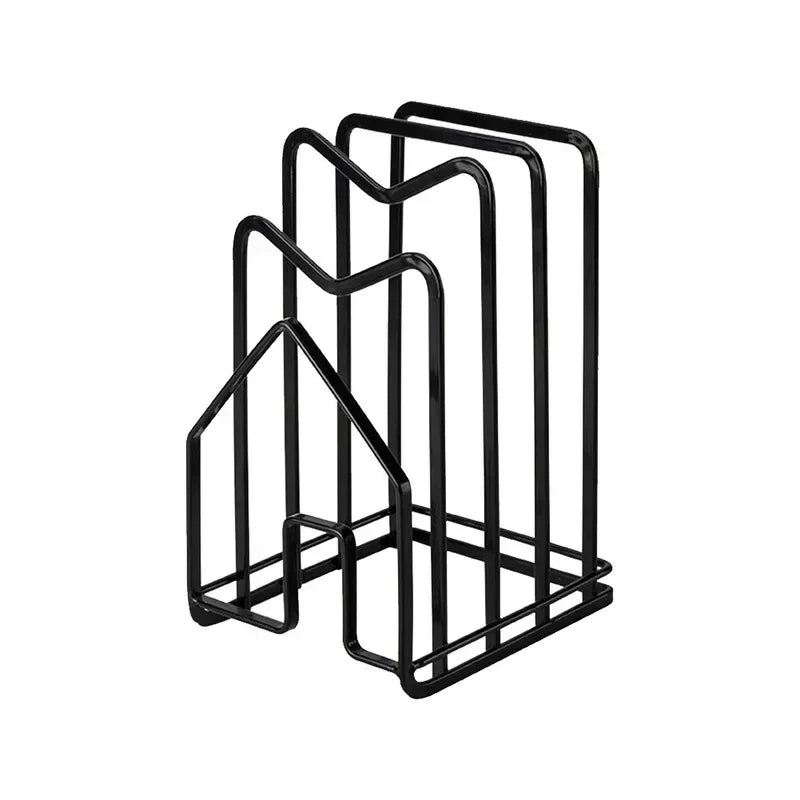 porte plaque cuisson porte serviette porte couvercle adhésif moderne minimaliste bois naturel noir