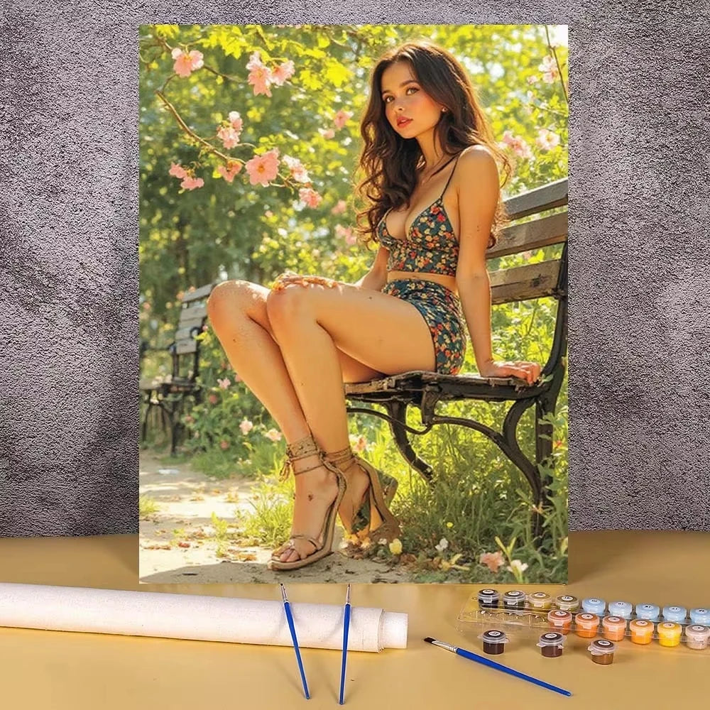 peinture numéro fleurs tournesols kit diy multicolore tableau art opacité guide brosse couleurs