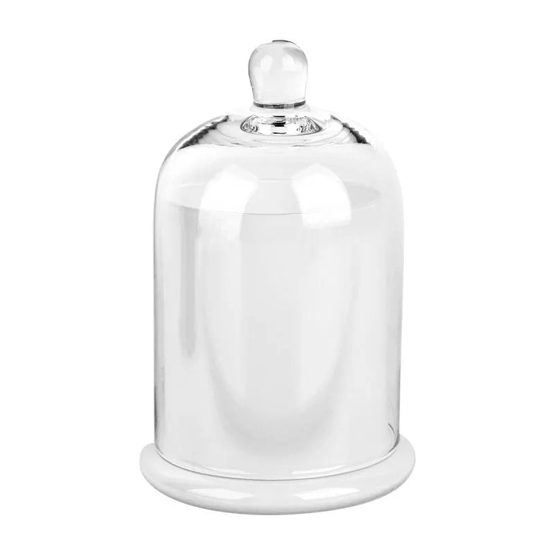 cloches verre moderne argenté violet rose vert transparentes