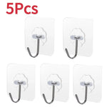 porte sacs adhésifs porte objets transparents utilisation multiple support charge lourde cuisine salle bain