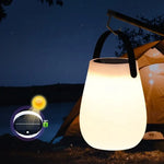 lampe solaire rechargeable led blanc moderne poignée panneau solaire usb ip65 abs