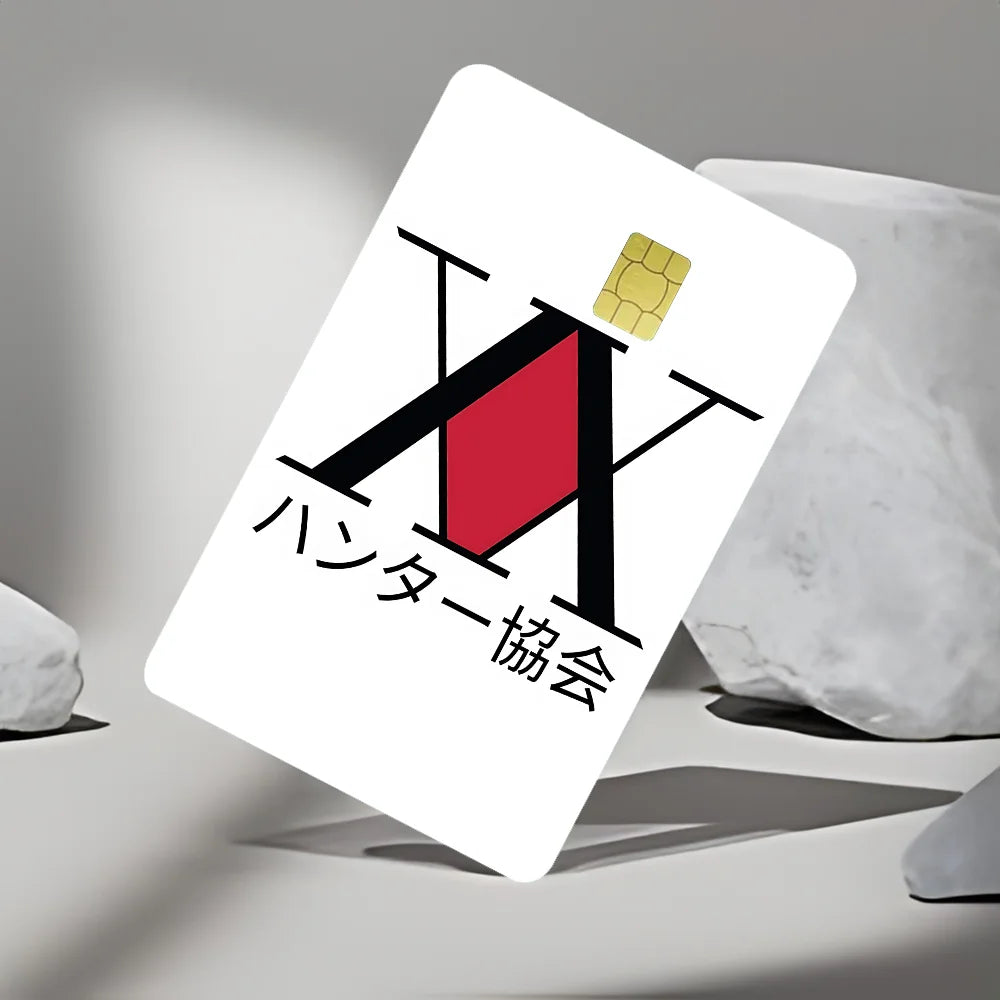 cartes sim personnalisées logo xx diamant rouge adhésif bar code texte japonais moderne graphique