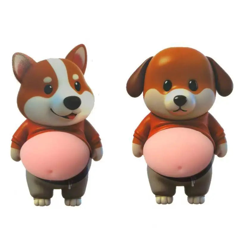aimants réfrigérateur dessin animé chien chat orange gris rose mignon cartoon