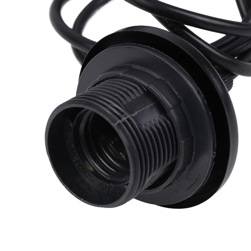 support lampe suspendue moderne minimaliste noir blanc rond lisse 50cm 80cm 120cm 200cm