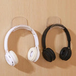 porte casque audio mural adhésif noir blanc moderne rangement chambre sans perçage
