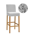 couvre tabouret moderne tabourets bar lavables tissu plush uni couleur bleu jaune vert orange