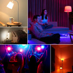 ampoule led rgb blanc moderne télécommande 16 couleurs ajustement luminosité chambre salon