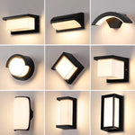 lumière murale led moderne noir ip65 sensor motion autoinstallation extérieure hydrofuge 3000k