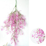guirlande artificielle vert jaune blanc fleurs simples naturelle rustique intérieur tringle fixée décoration maison
