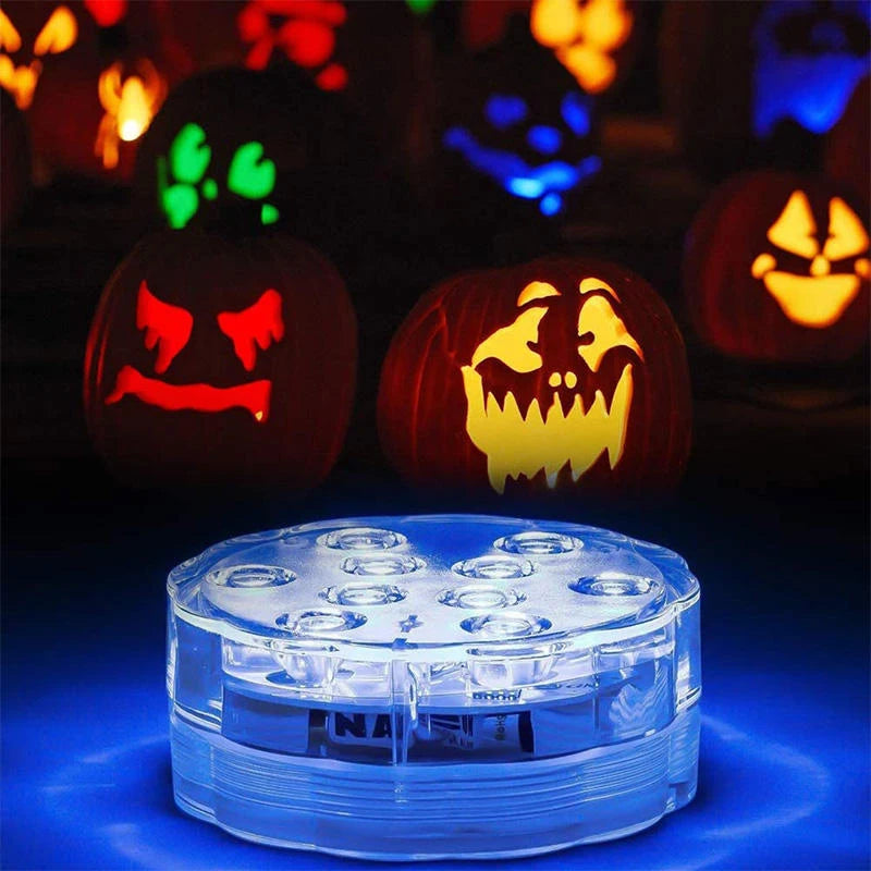 lampe led submersible transparente moderne points lumineux piscine decoration noel mariage