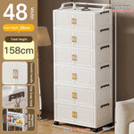meuble rangement pliable blanc roulettes portes poignées dorées vêtements