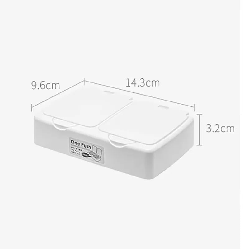 boîtes rangement blanc modernes boîte plastique anti poussière clips élastiques matériau pvc