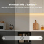 bande lumineuse led cob blanc chaud 2700k 576 diodes dimmable haute luminosité moderne adhésif