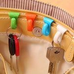 organiseurs clés plastique clip utilitaires vert orange bleu blanc vendu lot