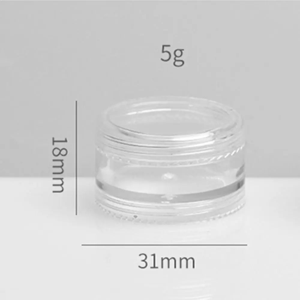 boîte rangement pot crème transparent moderne sans fixation 5g 18mm 31mm