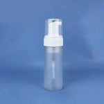 flacon cosmétique blanc mat pompe distributeur savon mousse rechargeable salle bain