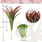 plantes artificielles herbes vertes feuilles pointues modernes extérieures intérieures résistantes uv exposées fêtes prénuptiales