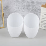 cache tasse moderne blanc mat maison accessoire deco chambre salon contemporain