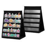 porte stickers pliable noir moderne stickers autocollants pvc transparent compartiments organisation événementnels affichages