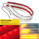 bande led flexible blanc jaune 25cm 31cm 37cm 43cm 50cm adhésif moderne lumineuse