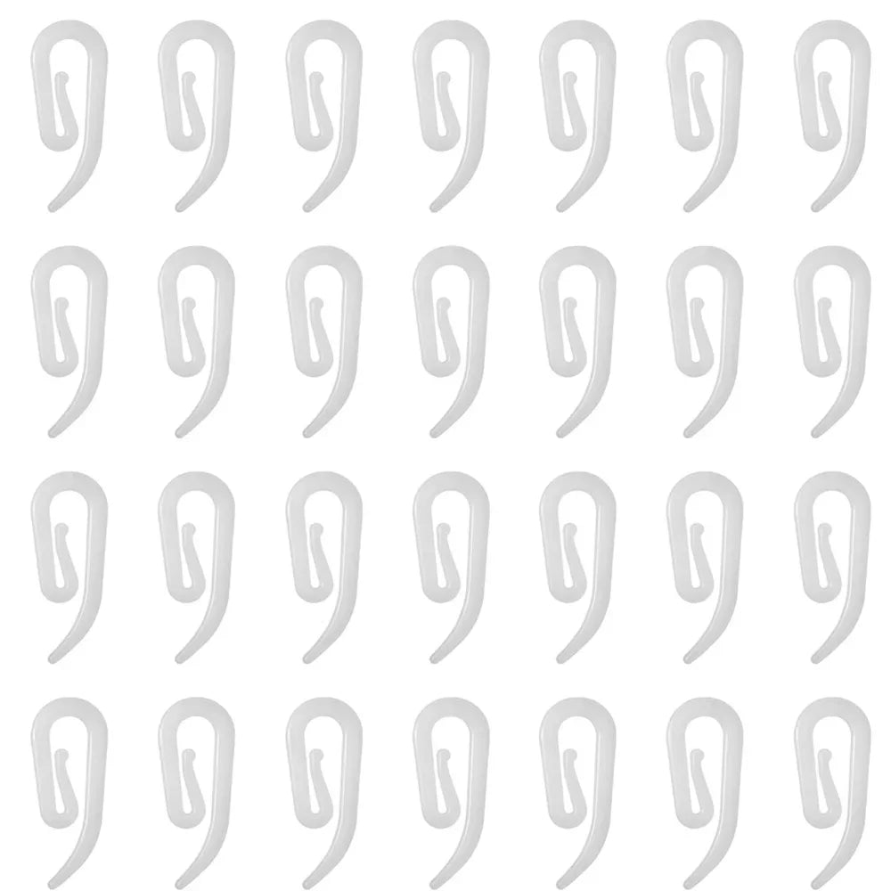 crochets suspension rideaux anneaux moderne blanc noir tissu coton solide attache fenêtre