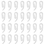 crochets suspension rideaux anneaux moderne blanc noir tissu coton solide attache fenêtre