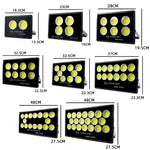 projecteur led ip66 étanche noir grille hexagonale moderne clips fixation 220v 100w 1000w