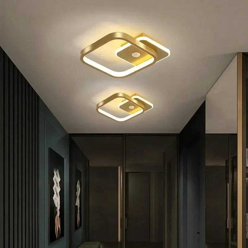 lumière détecteur mouvement noir blanc doré moderne flux lumineux led 249 2000v