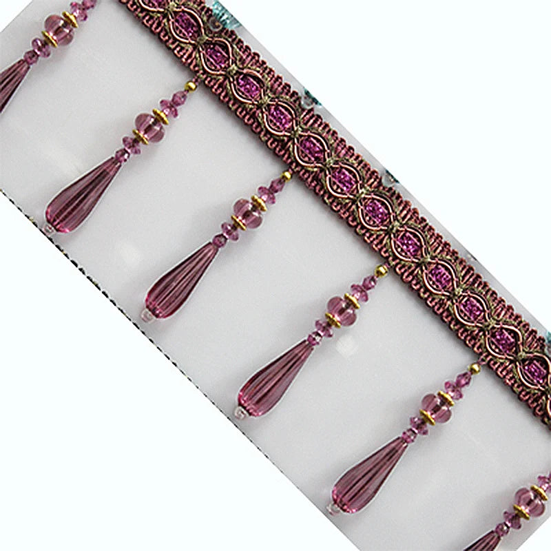 ruban décoratif or ornements floraux classique élégant pendeloques fixations invisibles textiles ornementaux