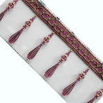 ruban décoratif or ornements floraux classique élégant pendeloques fixations invisibles textiles ornementaux