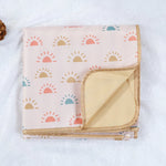 tapis imperméable anti éclaboussures sol couverture bébé animaux fruits pois illustration enfantine polyester