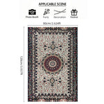 tapis prière islamique ornements géométriques motifs floraux calligraphie arabe polyester antidérapant voyage intérieur