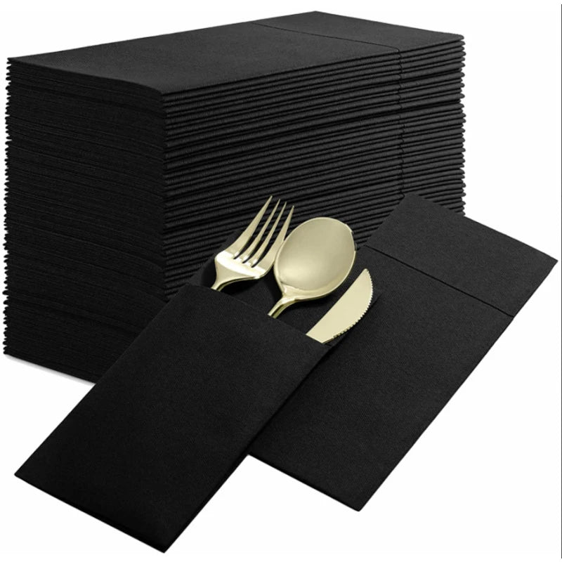 serviettes table jetables rouge vert bleu noir rose violet 40x40cm moderne usage unique festive