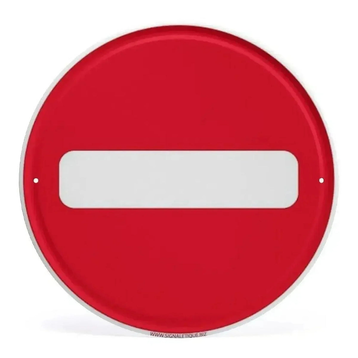 panneau signalisation interdiction stationner métal rond rouge blanc garage décoration murale extérieur voiture interdit
