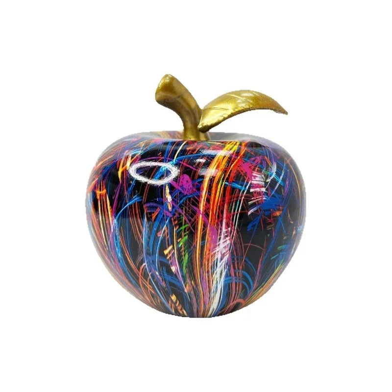 décoration intérieure moderne pomme abstraite multicolore rouge bleu jaune verte verte
