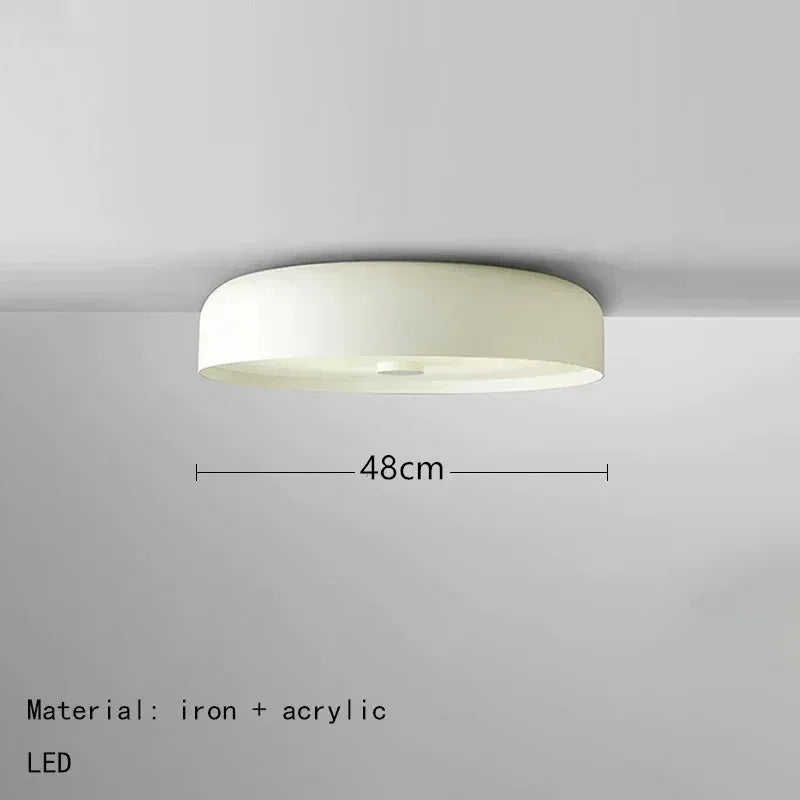 plafonnier rond moderne fer blanc noir marron adhésif led minimalist 2000 82000 lumens touch