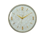 horloge murale moderne simple décoration intérieure visage unique opale naturelle fixation blanc marbré