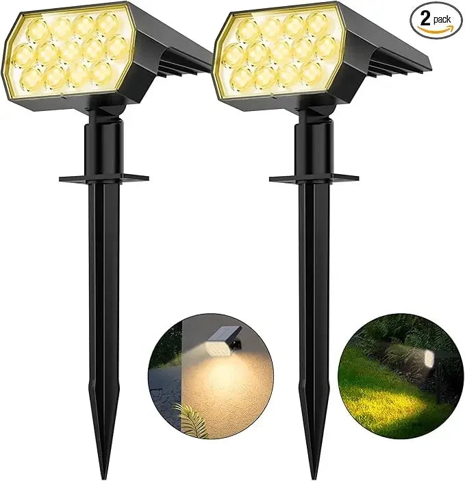 spots solaires ip65 étanches led noirs moderne autonomes modes éclairage contemporains