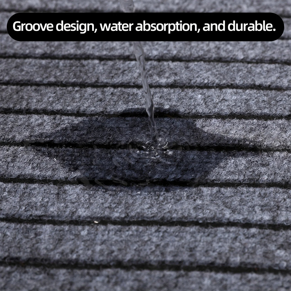 tapis sol moderne rayé gris rouge marron imperméable antidérapant résistant décolorationextérieur intérieur porte living