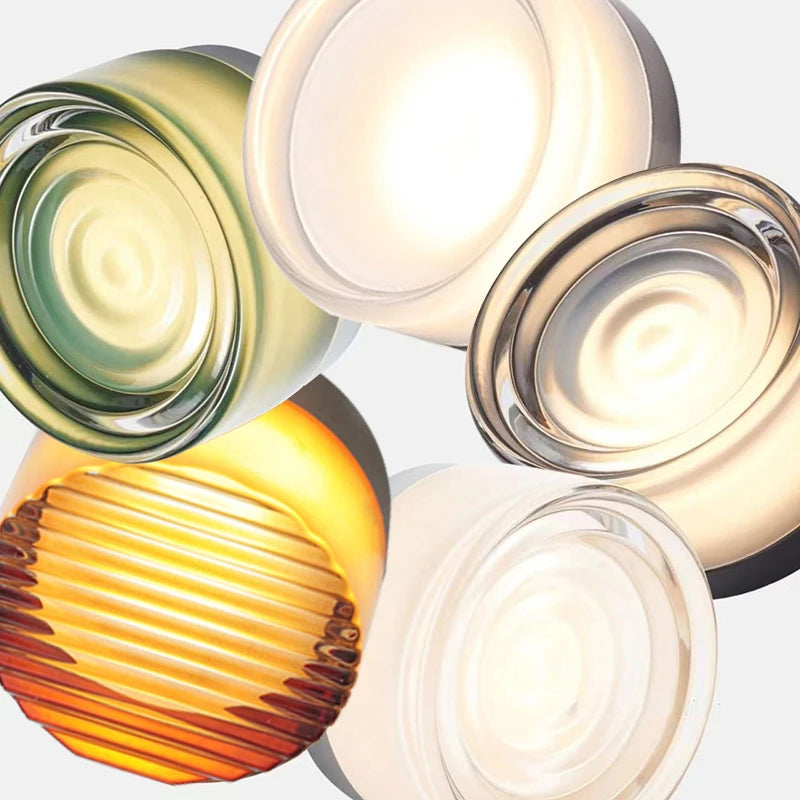 lampe murale moderne vert blanc jaune doré rayures verticales adhésive éclairage quotidien chambre salon