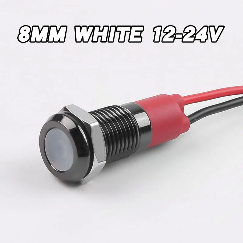ampoules led 8mm rouge vert jaune bleu blanc étanches fil moderne