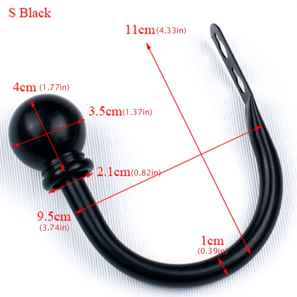 boucles rideau noir blanc modernes vis supports murales durable rondes lisses