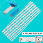 bande lumineuse led blanc rayures noires modernes connecteurs électriques fixations numéros série