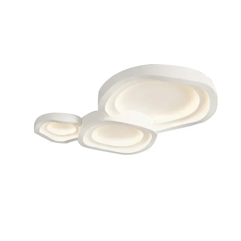 lampe moderne blanche minimaliste acrylique fer métal fixation invisible led chambre