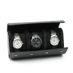 boîtes montres simili cuir noir bleu marron classiques montres protection anti poussière