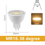 ampoules led blanc modernes 3w 5w 6w 7w 12v 3000k 4000k 6000k 120° 38°