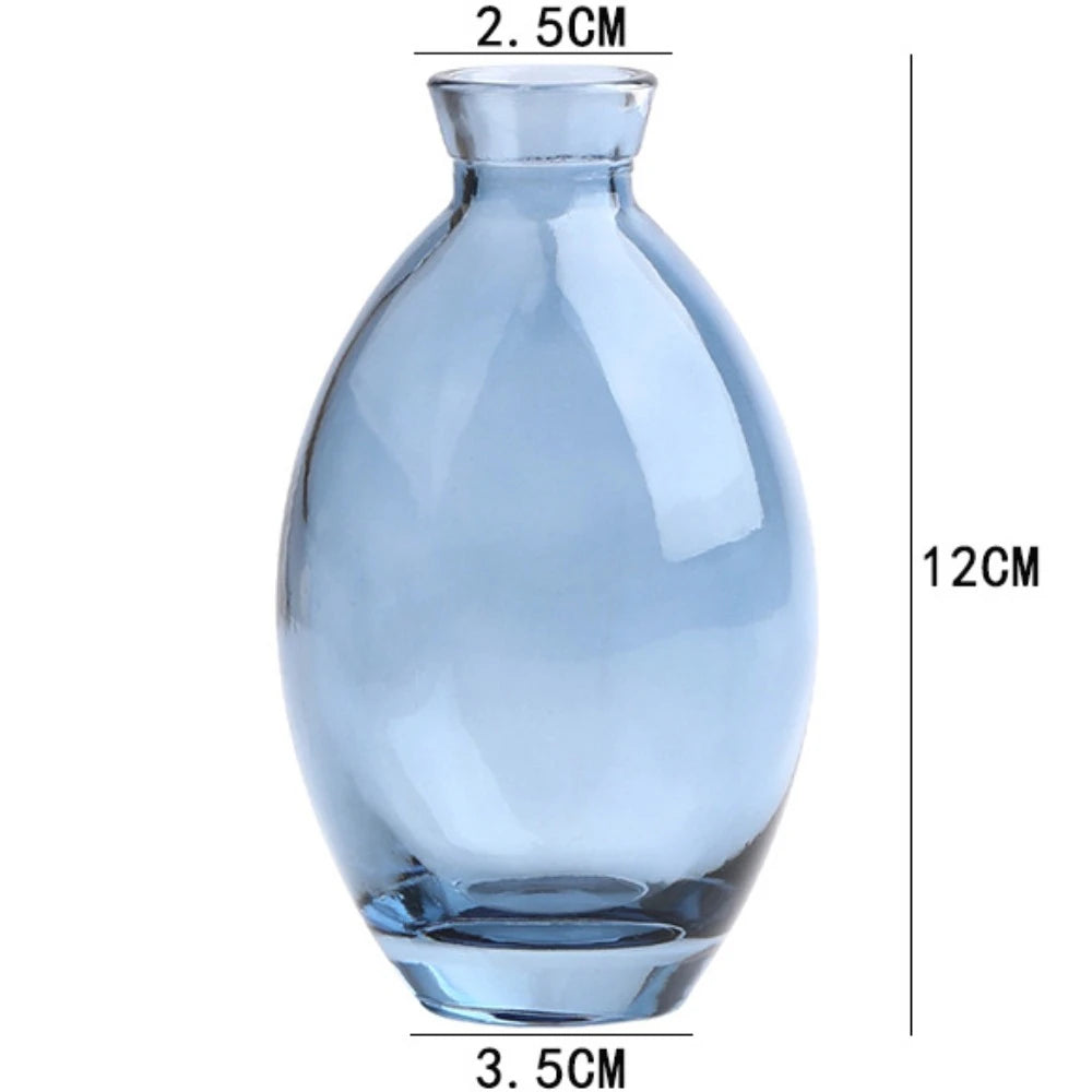 vases transparents modernes vases bleu clair verre minimaliste arrangement fleurs