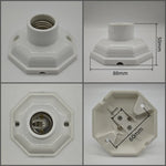 supports lampe céramique moderne blanc noir crème eyelets fixes haute temperature